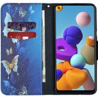 Design TPU Klapphülle für das Samsung Galaxy A21s