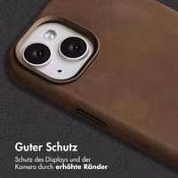 Accezz Vintage Leather Magsafe Backcover Apple iPhone 15 - Rustic Brown