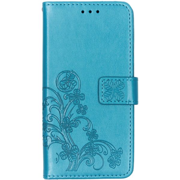 Kleeblumen Klapphülle Türkis Samsung Galaxy A10