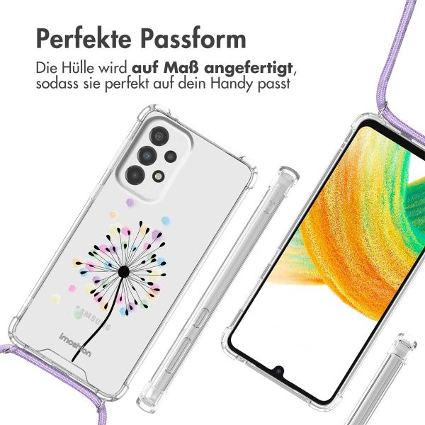 imoshion Design Hülle mit Band für das Samsung Galaxy A33 - Sandstone Dandelion