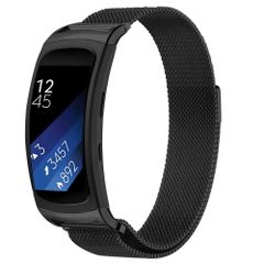 imoshion Magnetisches Milanaise Armband für das  Samsung Gear Fit 2 / 2 Pro - Schwarz