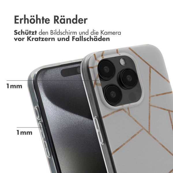 imoshion Design Hülle für das iPhone 15 Pro - White Graphic