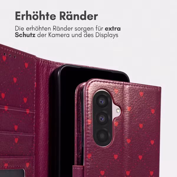 imoshion Design Klapphülle Samsung Galaxy A26 - Crush Check Coral Dust