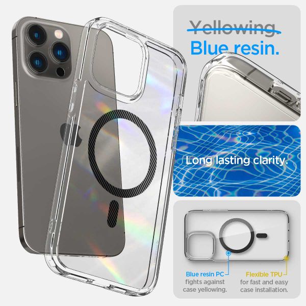 Spigen Ultra Hybrid™ Case MagSafe für das Apple iPhone 14 Pro - Carbon Fiber