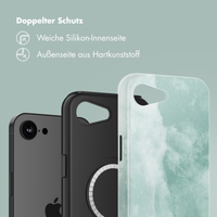 Selencia Vivid Rückabdeckung mit MagSafe Apple iPhone 16e - Marble Grayed Jade