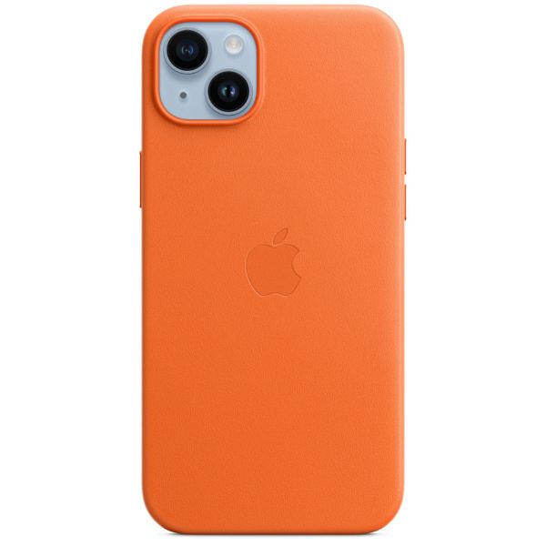Apple Leder-Case MagSafe für das Apple iPhone 14 Plus - Orange