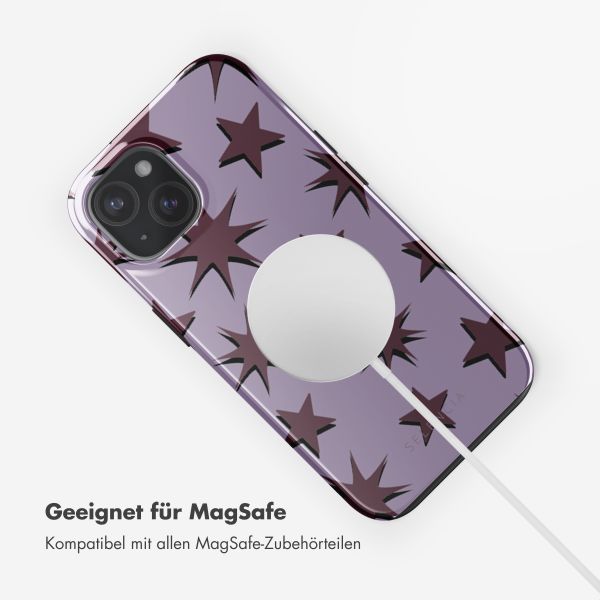 Selencia Vivid Rückabdeckung mit MagSafe Apple iPhone 15 - Stars Plum Lilac