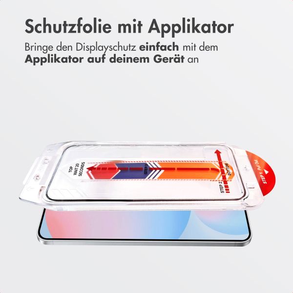Accezz Gehärteter Glas-Schutz + Applikator Samsung Galaxy S24 FE