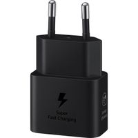 Samsung ﻿Original 25W Efficiency Adapter mit USB-C- auf USB-C-Kabel - 1 Meter - Schwarz