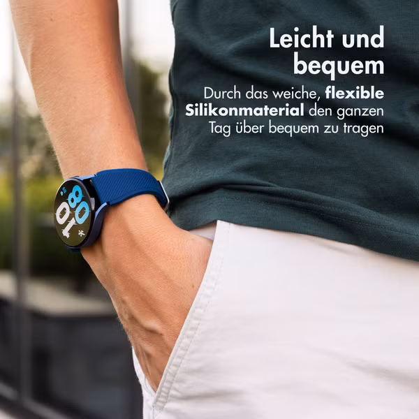 imoshion Flexibles Silikonarmband - Universeller 22-mm-Anschluss - Dunkelblau