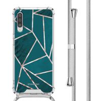 imoshion Design Hülle mit Band für das Samsung Galaxy A50 - Petrol Green Graphic