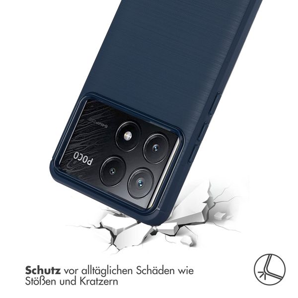 imoshion Brushed Back Cover Xiaomi Poco X6 Pro - Dunkelblau