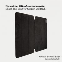 Accezz Leder Trifold Klaphülle Apple iPad 11 (2025) 11 Zoll A16 / iPad 10 (2022) 10.9 Zoll - Schwarz