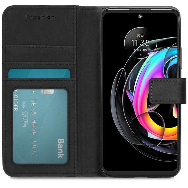 imoshion Luxuriöse Klapphülle Motorola Edge 20 Lite - Schwarz