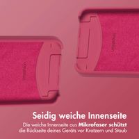 imoshion Color Backcover mit abnehmbarem Handykette und MagSafe Apple iPhone 16e - Red Raspberry