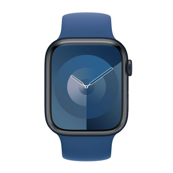 Apple Silikon Solo Loop für  Apple Watch Series 1 - 9 / SE (38/40/41 mm) | Series 10 / 11 (42 mm) - Größe 5 - Blue Ocean