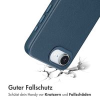 Accezz MagSafe Leather Backcover Apple iPhone 16e - Nightfall Blue