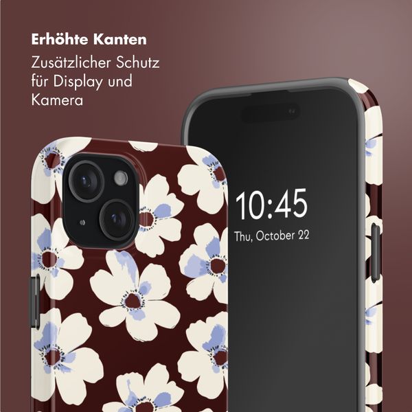 Selencia Vivid Rückabdeckung mit MagSafe Apple iPhone 15 - Choco Flower Pop