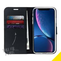 Accezz Wallet TPU Klapphülle Schwarz für das iPhone Xr