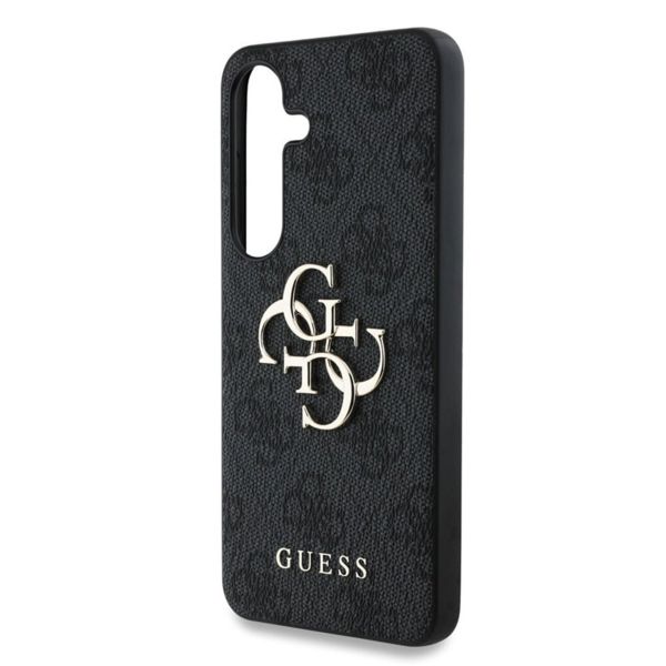 Guess 4G Metal Logo Back Cover Samsung Galaxy S25 - Schwarz