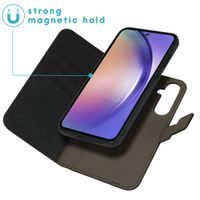 imoshion Entfernbare 2-1 Luxus Klapphülle Samsung Galaxy A55 - Schwarz