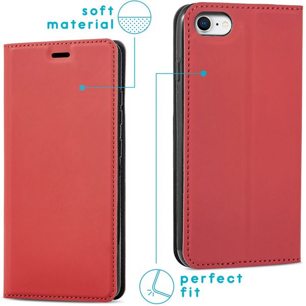 imoshion Slim Folio Klapphülle iPhone SE (2022 / 2020) / 8 / 7 - Rot