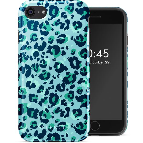 Selencia Vivid Back Cover Apple iPhone SE (2022 / 2020) / 8 / 7 - Wild Spots Light Blue