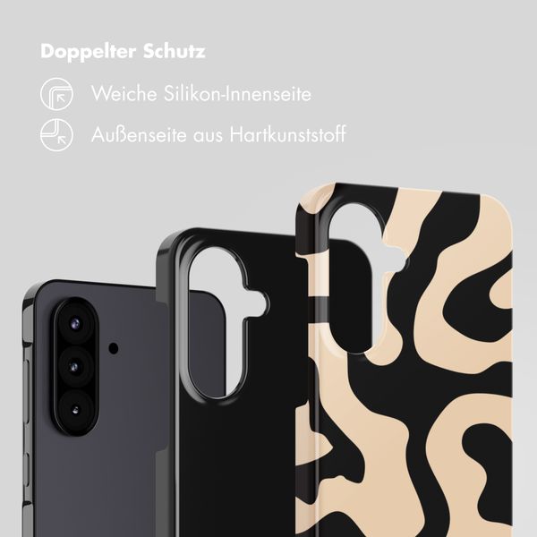 Selencia Vivid Back Cover Samsung Galaxy A57 (5G) - Art Wave Black