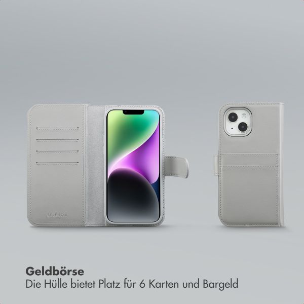 Selencia Olyn Abnehmbare Bookcase mit MagSafe Apple iPhone 14 / 13 - Grau