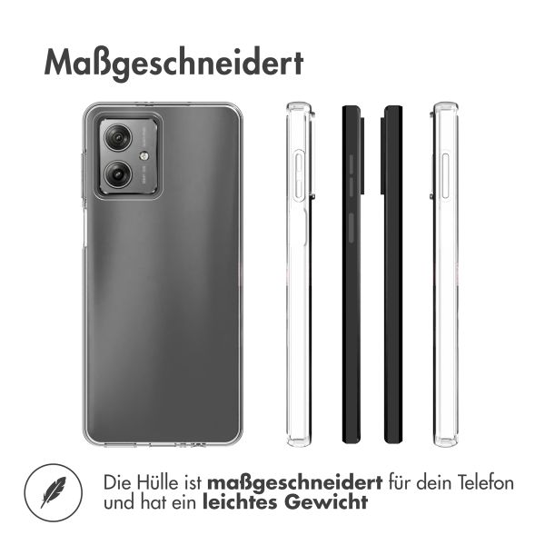 Accezz TPU Clear Cover für das Motorola Moto G54 - Transparent 