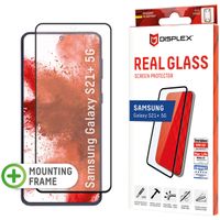 Displex Bildschirmschutzfolie Real Glass Full Cover Fingerprint Sensor für das Samsung Galaxy S21 Plus