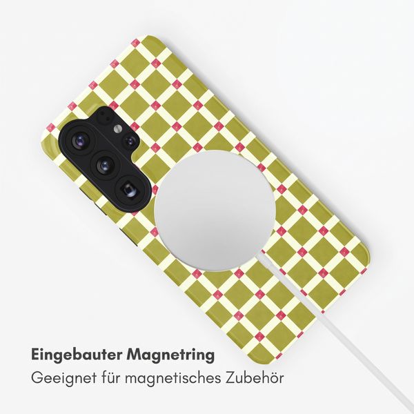 Selencia Vivid Rückabdeckung mit MagSafe Samsung Galaxy S26 Ultra - Check This Olive