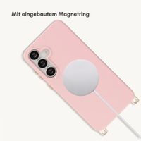 Selencia Rivièra Backcover mit MagSafe mit abnehmbaren Haken Samsung Galaxy S25 FE - Sorbet Pink