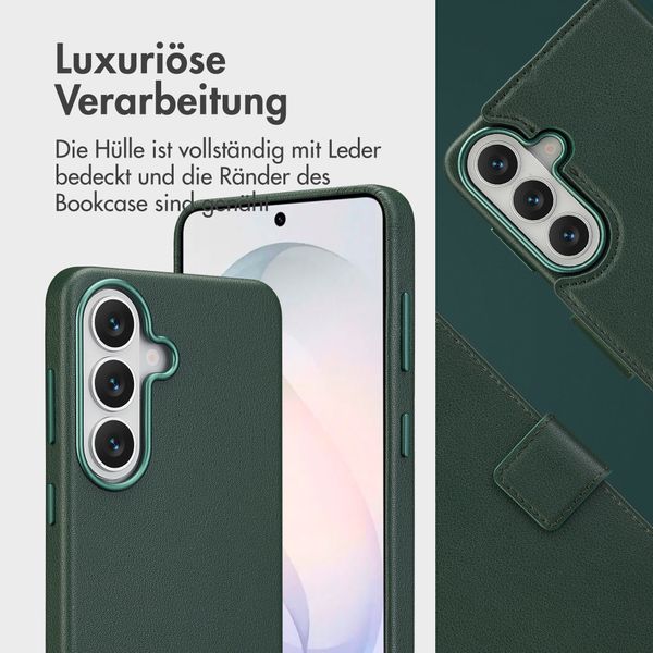 Accezz 2-in-1 Klapphülle aus Leder mit MagSafe Samsung Galaxy S26 - Cedar Green