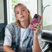 Selencia Vivid Rückabdeckung mit MagSafe Apple iPhone 15 Pro - Marble Purple