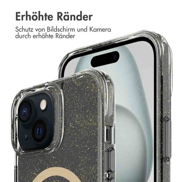 imoshion Klare Glitter-Rückschale mit MagSafe iPhone 15 - Gold