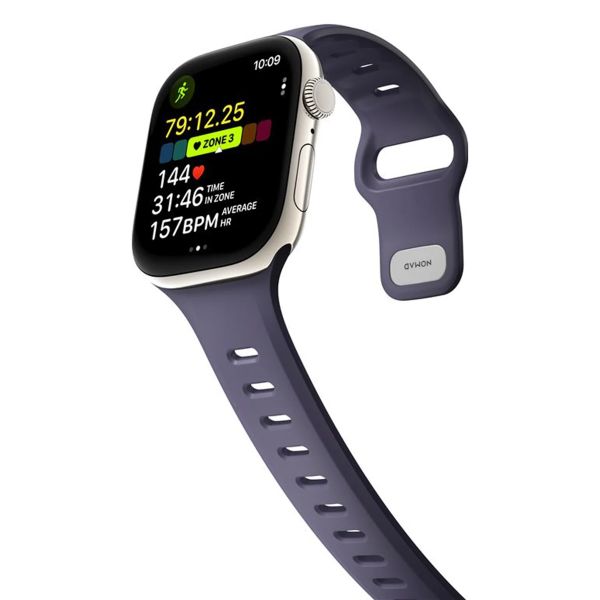 Nomad Tempo Silikonarmband für das  Apple Watch Series 1 - 11 / SE / Ultra (44/45/46/49 mm) - Purple