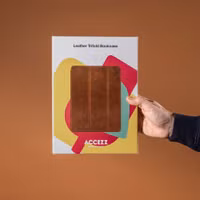 Accezz Leder Trifold Klaphülle Apple iPad 11 (2025) 11 Zoll A16 / iPad 10 (2022) 10.9 Zoll - Cognac