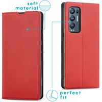 imoshion Slim Folio Klapphülle Oppo Find X3 Neo - Rot