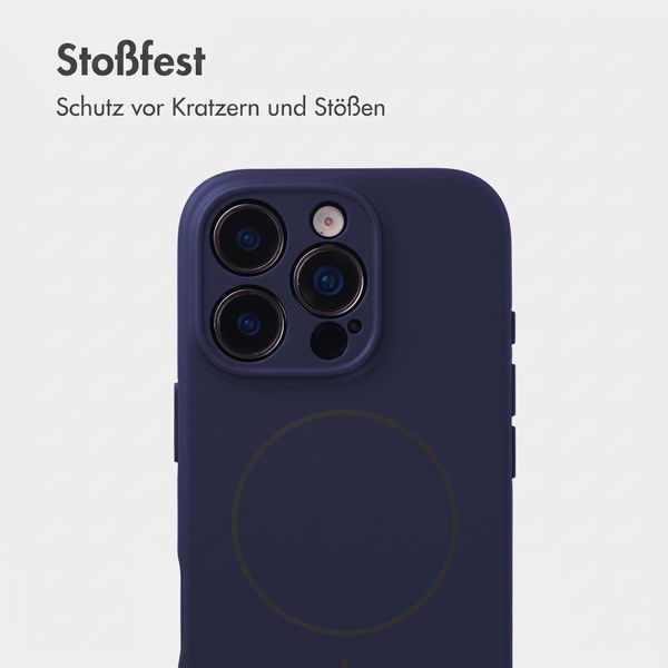 Accezz Grip Backcover mit MagSafe Apple iPhone 16 Pro - Dunkelblau
