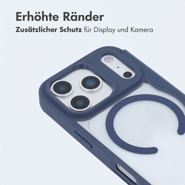 imoshion Transparente Bookcase mit MagSafe Apple iPhone 17 Pro Max - Blau