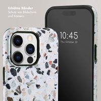 Selencia Vivid Tough Back Cover für das iPhone 14 Pro - Chic Terazzo