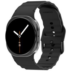 imoshion Wave Silikonarmband für das  Samsung Galaxy Watch 8 (40/44mm) / Classic (46mm) - Schwarz