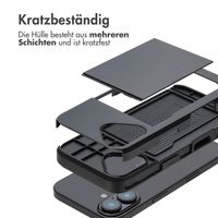 imoshion Backcover mit Kartenfach für das iPhone 16 - Schwarz