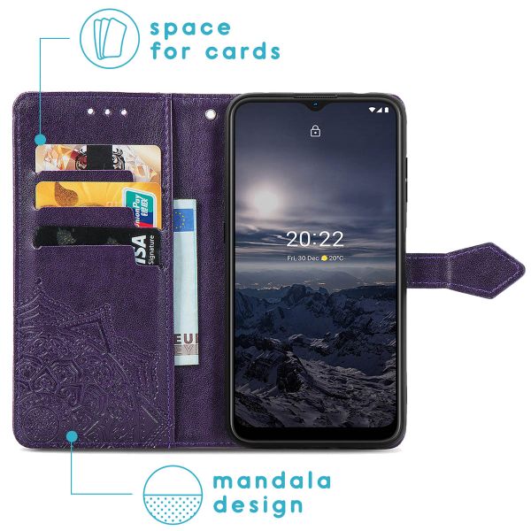 imoshion Mandala Klapphülle für das Nokia G11 / G21 - Violett