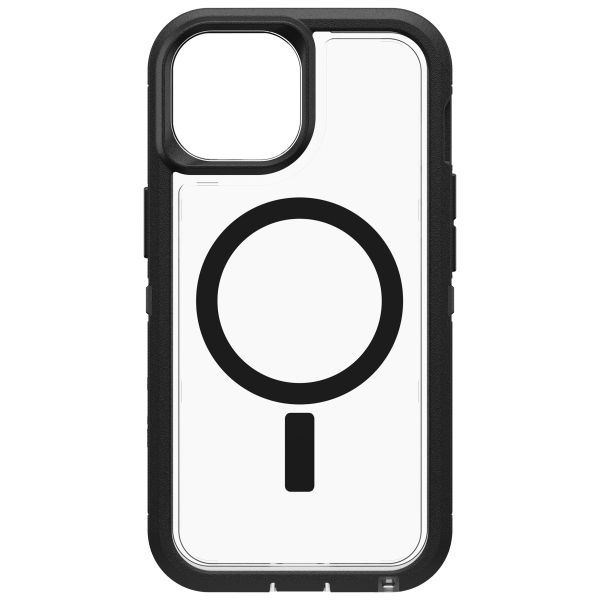 OtterBox Defender Rugged Case mit MagSafe für das iPhone 15 - Transparent / Schwarz