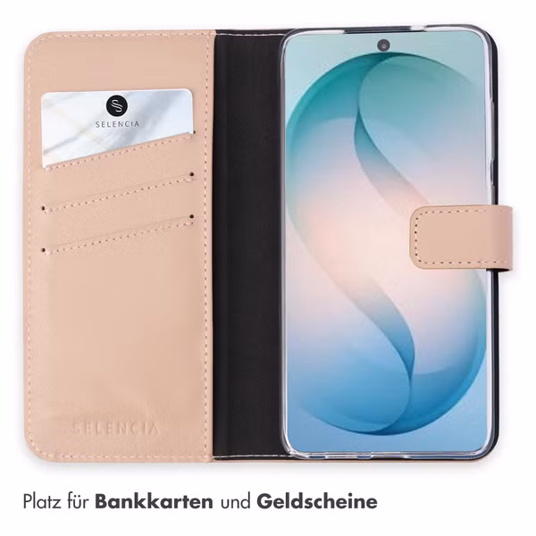 Selencia Echtleder Klapphülle Samsung Galaxy S26 Ultra - Dusty Pink