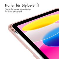 imoshion Trifold Hardcase Klapphülle Apple iPad 11 (2025) 11 Zoll A16 / iPad 10 (2022) 10.9 Zoll - Rosa