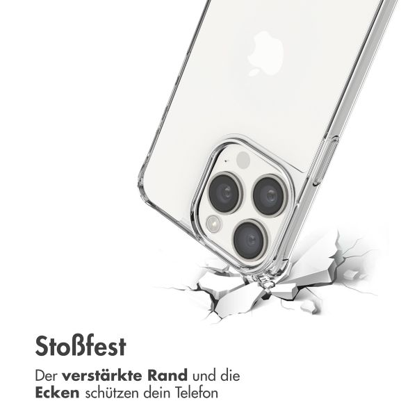 imoshion Back Cover mit Band + Armband für das iPhone 15 Pro - Perlen Herzchen