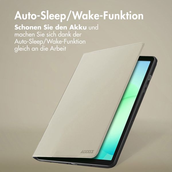 Accezz Classic Klapphülle Samsung Galaxy Tab A11 Plus - Greige